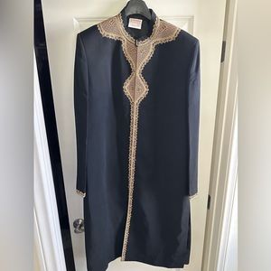 Black Kurta Pajama with gold detailing